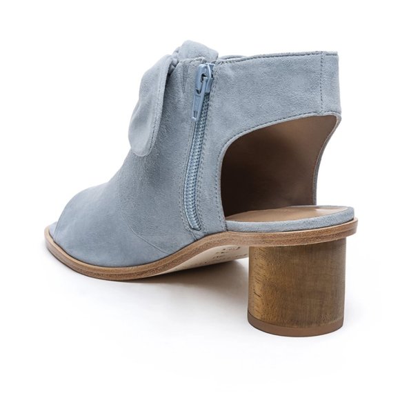 Anthropologie Bernardo Luna Bow Peep Toe Booties - Picture 3 of 9